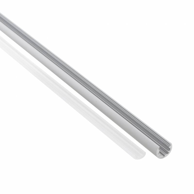 VITRA W Perfil Aluminio + cubierta opal 1m - XauenBatt Iluminación