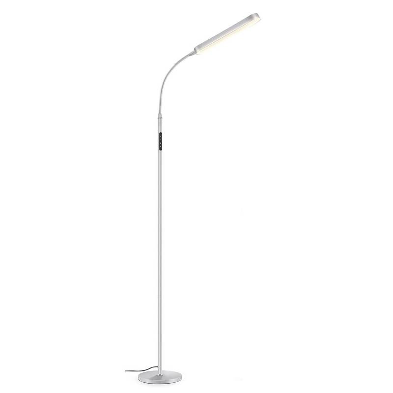 Lámpara de pie OUTON, 12W, CCT, Regulable, Nickel, 3000-4000-6000K - XauenBatt Iluminación