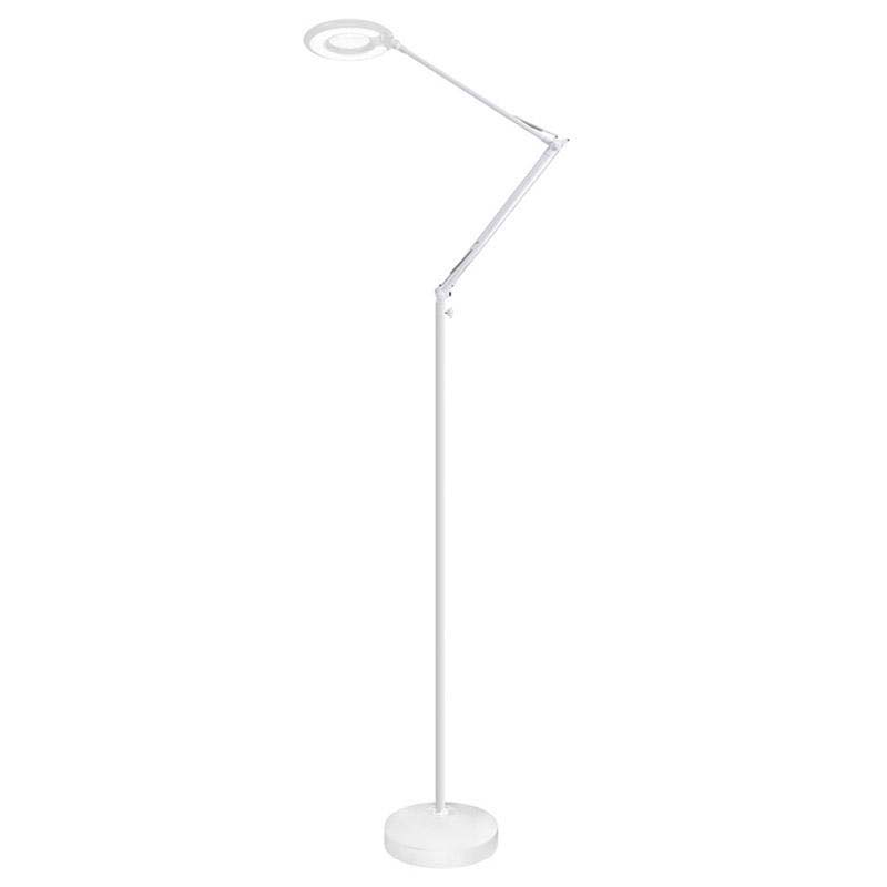 Lámpara de pie BRESSLO articulado, blanco, Blanco neutro, regulable - XauenBatt Iluminación