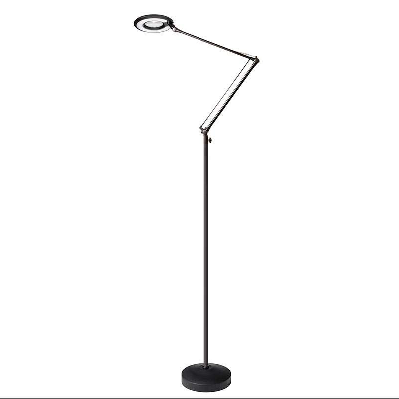 Lámpara de pie BRESSLO articulada, negro, Blanco neutro, regulable - XauenBatt Iluminación