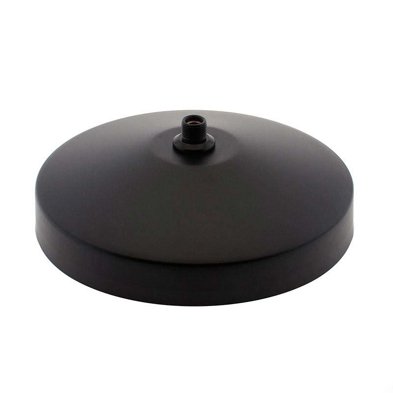 BASE Baround pie Acero Lacado Negro Ø225mm - XauenBatt Iluminación