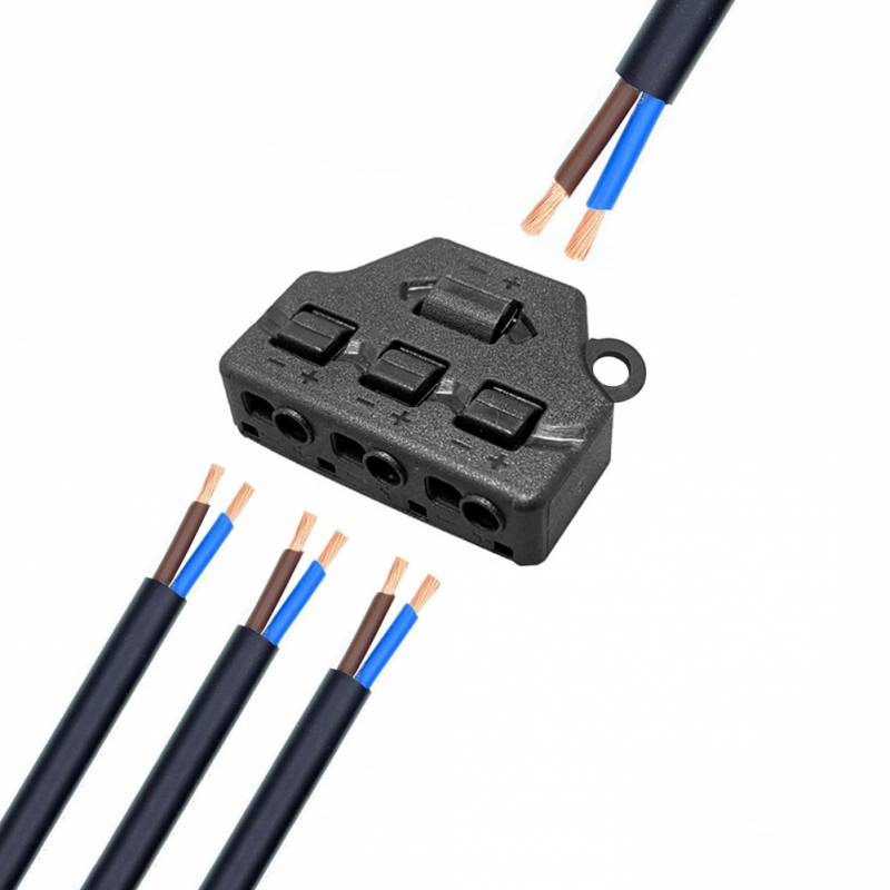 Distribuidor 1*2 a 3*2 cables 0-42V/9A - XauenBatt Iluminación