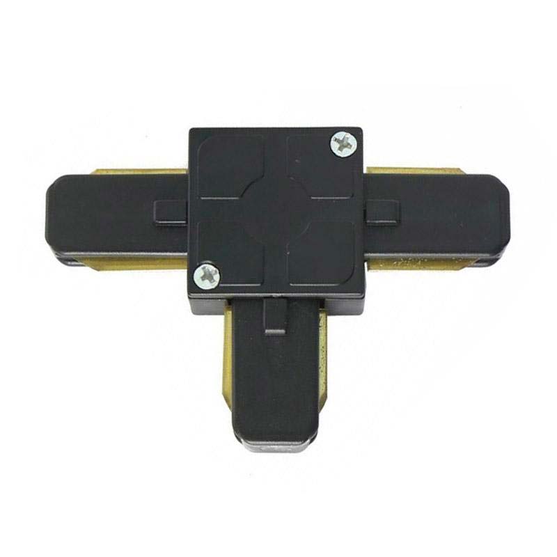 Unión T carril monofásico, negro - XauenBatt Iluminación