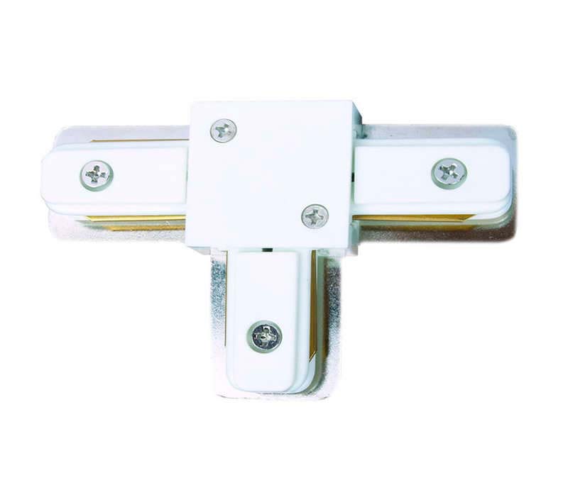 Unión T carril monofásico, blanco - XauenBatt Iluminación