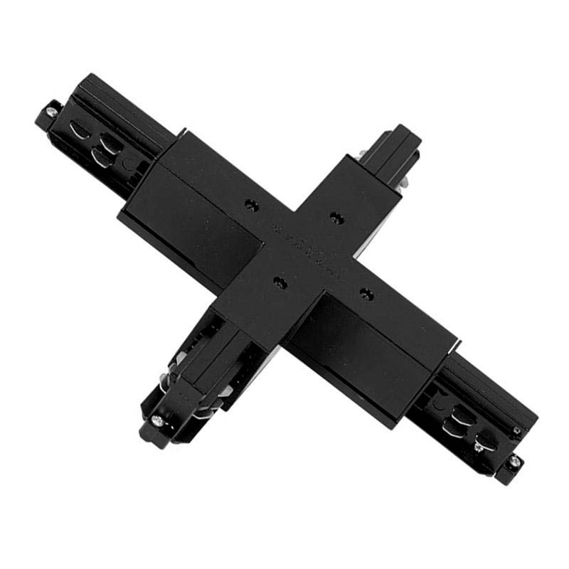 Unión X carril trifásico, negro - XauenBatt Iluminación