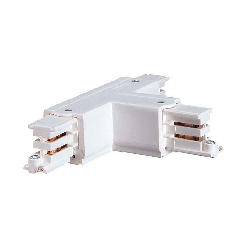 Unión T carril trifásico, blanco - XauenBatt Iluminación