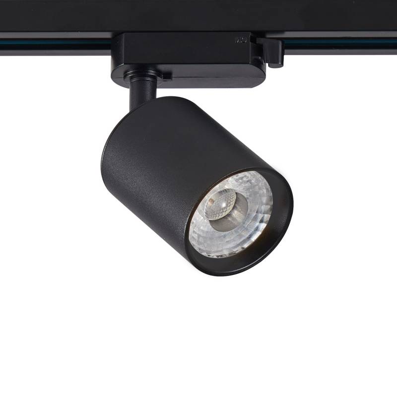 Foco carril Trifásico PIKE RAIL LED negro 10W, 5-CCT, Triac regulable, 3000-4000-6000K - XauenBatt Iluminación