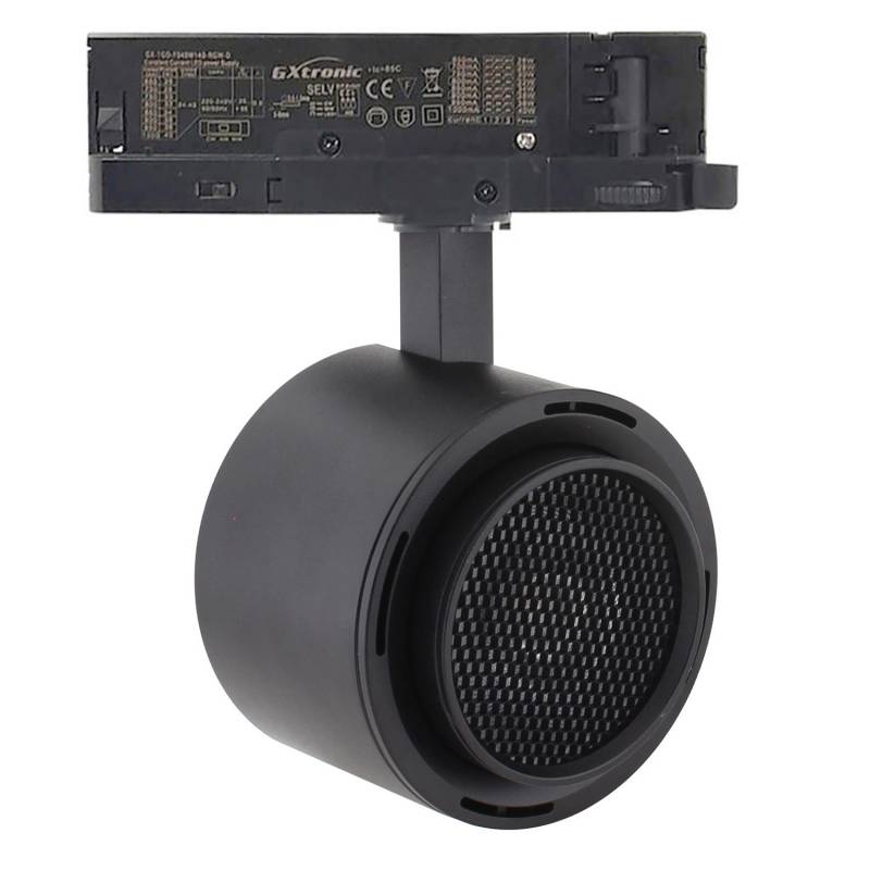Foco carril Trifásico ROMA, 40W-26W, negro, regulable 24º-60º, UGR13, CCT, 3000-4000-6000K - XauenBatt Iluminación