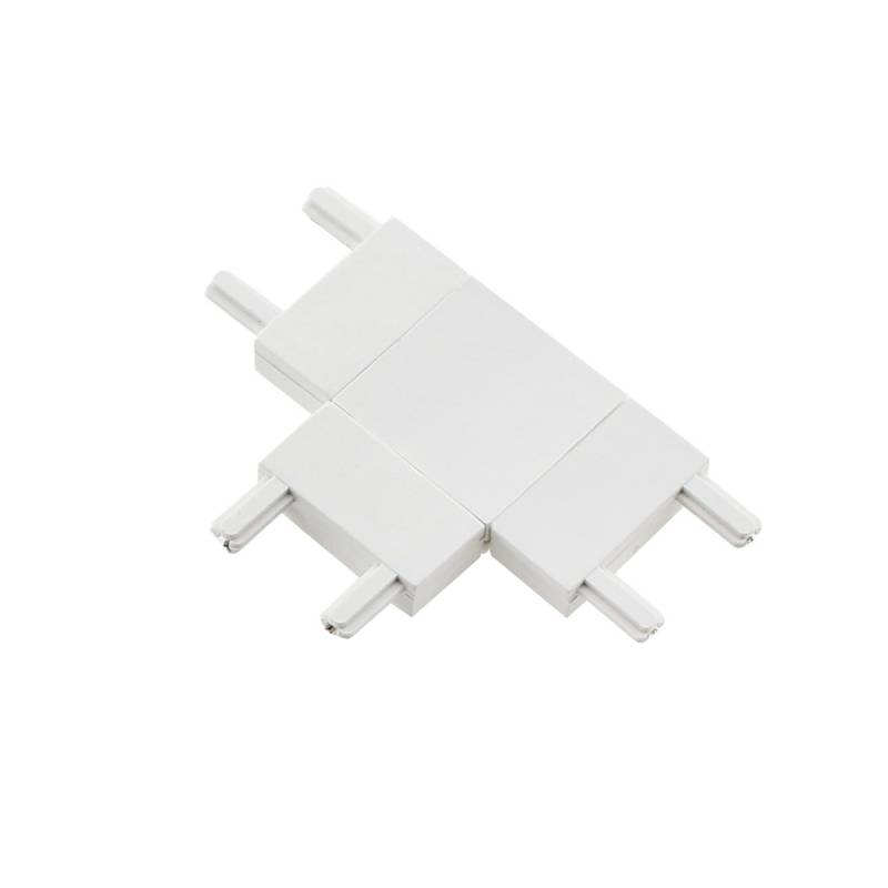 Conector T Carril SLIM 48V, blanco - XauenBatt Iluminación