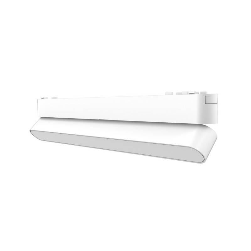Foco carril SNOW SLIM 252mm Basculante 48V, 12W, 90º, blanco, Blanco cálido - XauenBatt Iluminación