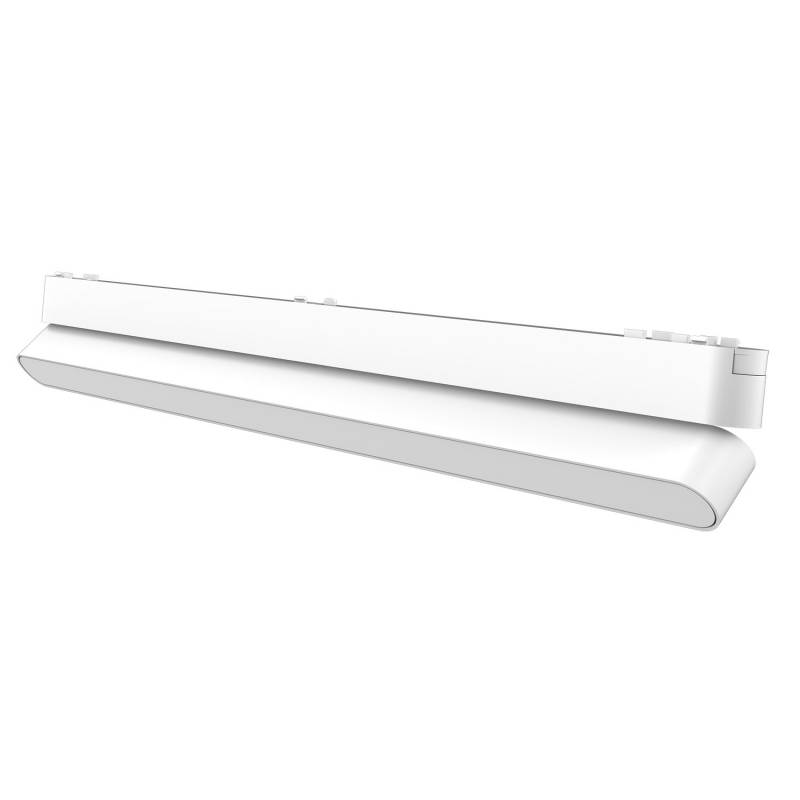 Foco carril SNOW SLIM 378mm Basculante 48V, 18W, 90º, blanco, Blanco cálido - XauenBatt Iluminación