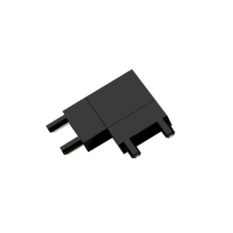 Conector L Carril SLIM 48V, negro - XauenBatt Iluminación