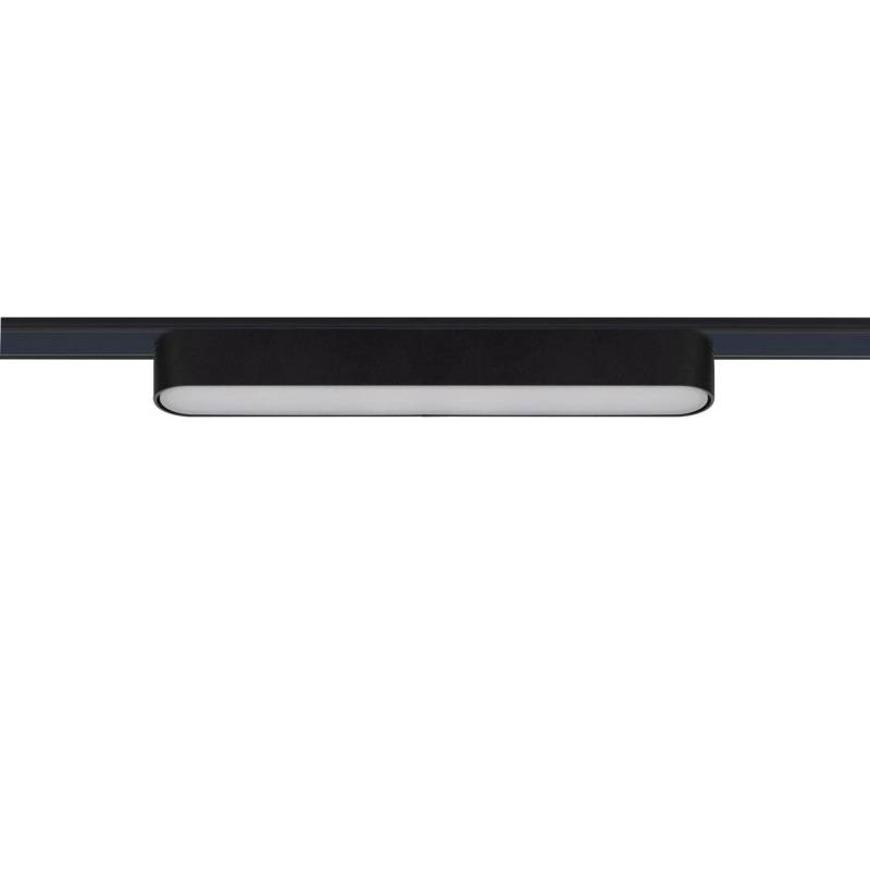 Foco carril SNOW SLIM 252mm 48V, 12W, 90º, negro, Blanco cálido - XauenBatt Iluminación