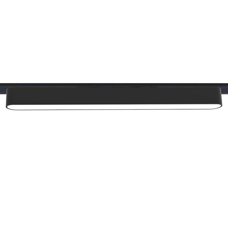 Foco carril SNOW SLIM 378mm 48V, 18W, 90º, negro, Blanco cálido - XauenBatt Iluminación