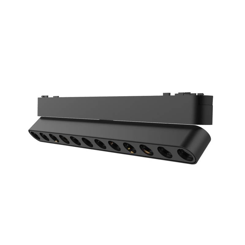 Foco carril SNOW SLIM 252mm Basculante 48V, 12W, 24º, negro, Blanco cálido - XauenBatt Iluminación