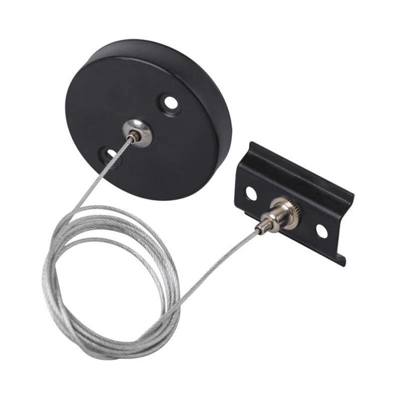 Colgante para carril monofásico, 2m, negro - XauenBatt Iluminación