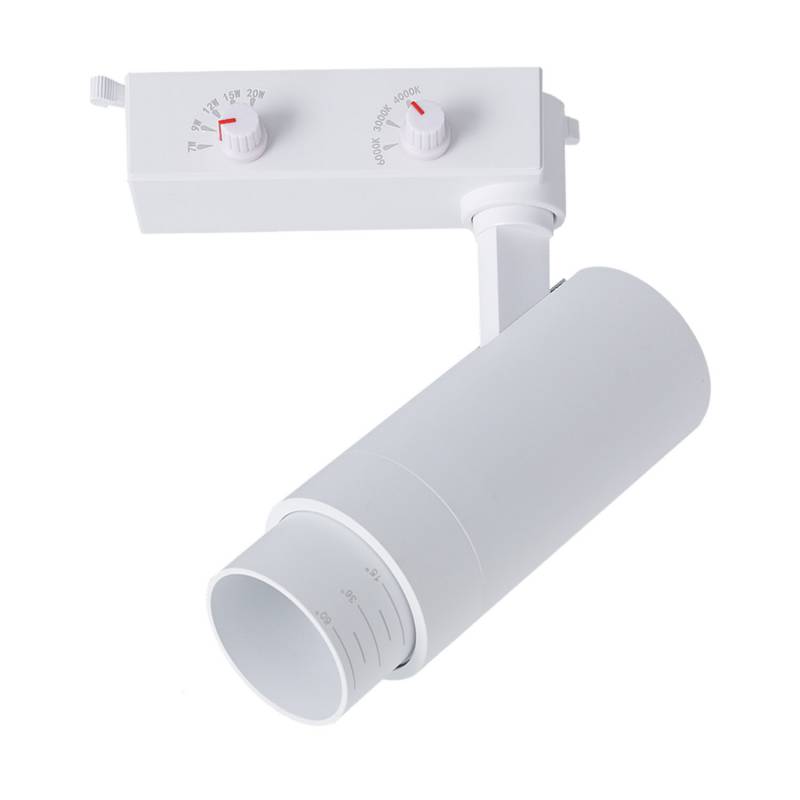 10140-460.jpg Foco carril Monofásico PIKE RAIL LED 7-9-12-15-20W, 3CCT, 15º-60º, blanco, 3000-4000-6000K - XauenBatt Iluminación
