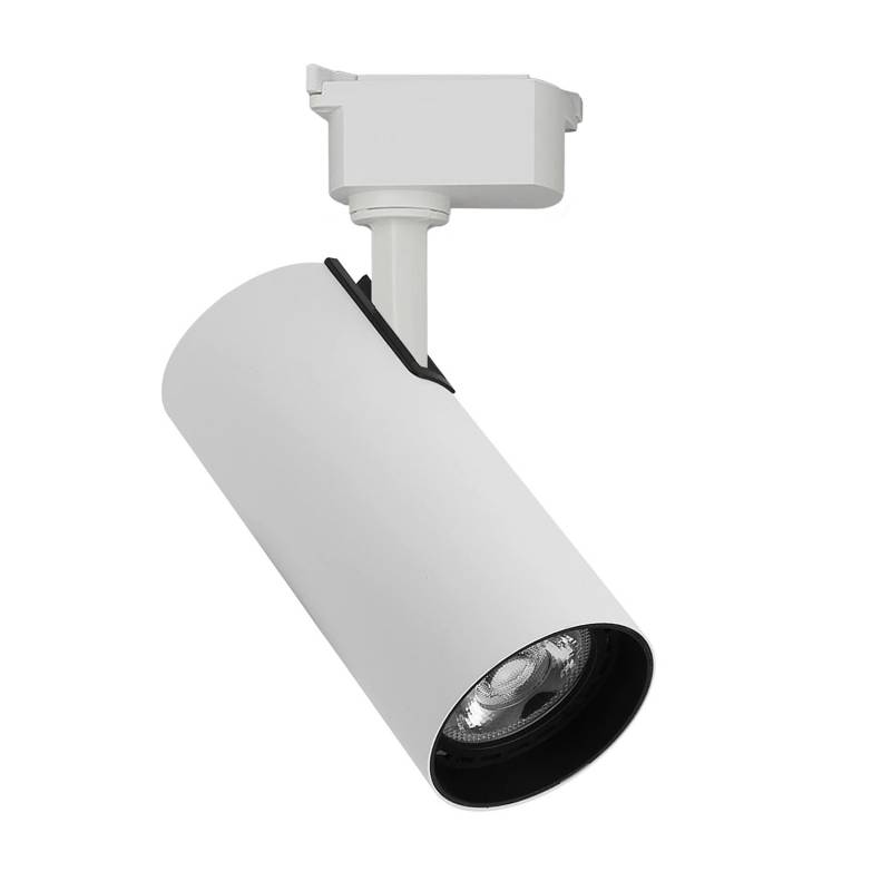 Foco LED para Carril Monofásico JUCAN 30W - Alta Fidelidad Cromática (CRI92), blanco, Blanco cálido - XauenBatt Iluminación