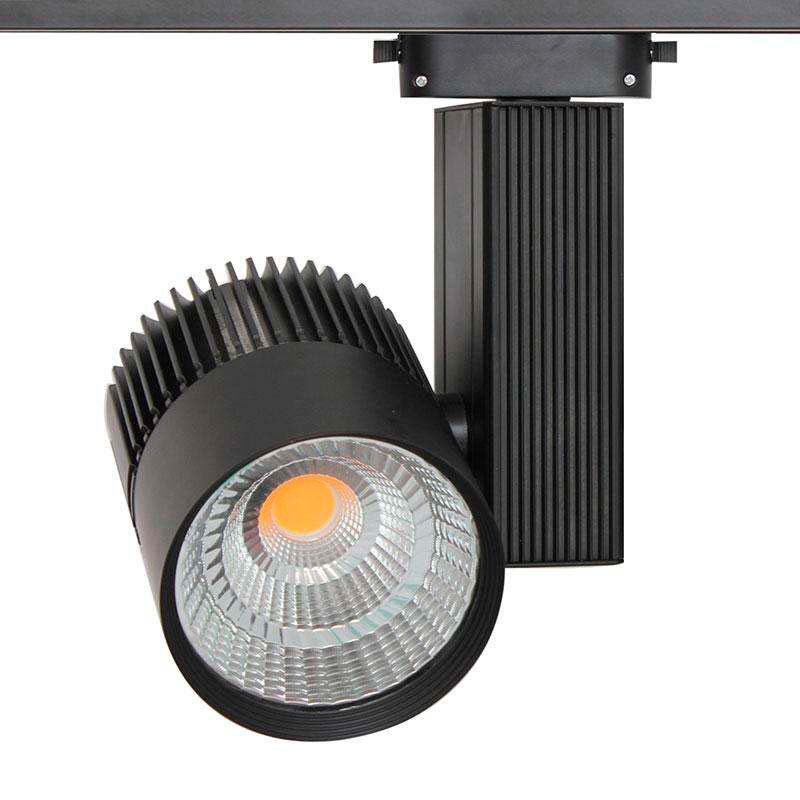 Foco carril Monofásico CRONOLUX Chip CREE led,, negro, 35W, Blanco frío - XauenBatt Iluminación