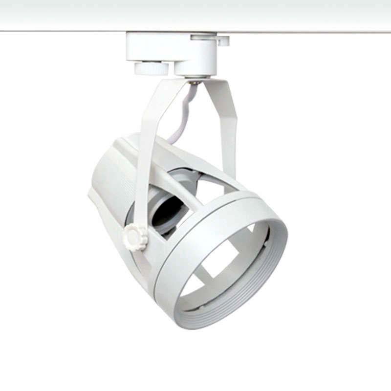 Foco LED RAIL DOKOS Housing E27 blanco carril Trifásico - XauenBatt Iluminación