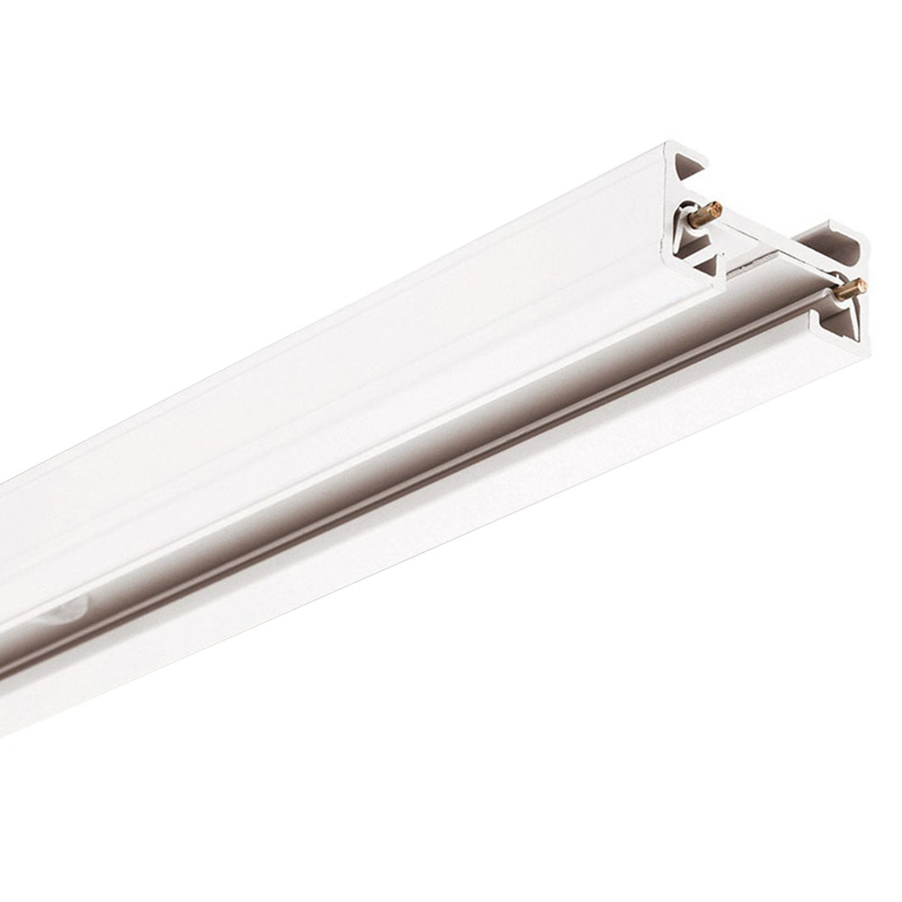Carril monofásico con conector, 1 metro, blanco, cuadrado - XauenBatt Iluminación