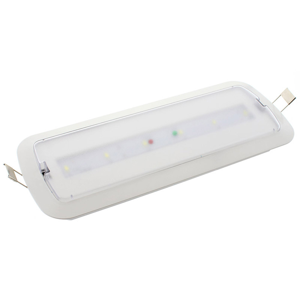 Luz de emergencia LED NICELUX con AUTO-TEST, Permanente / No permanente, Blanco frío - XauenBatt Iluminación