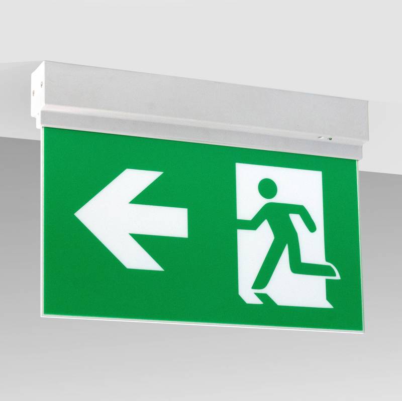 Luz de emergencia LED SIGN Superficie SL1, Blanco frío - XauenBatt Iluminación