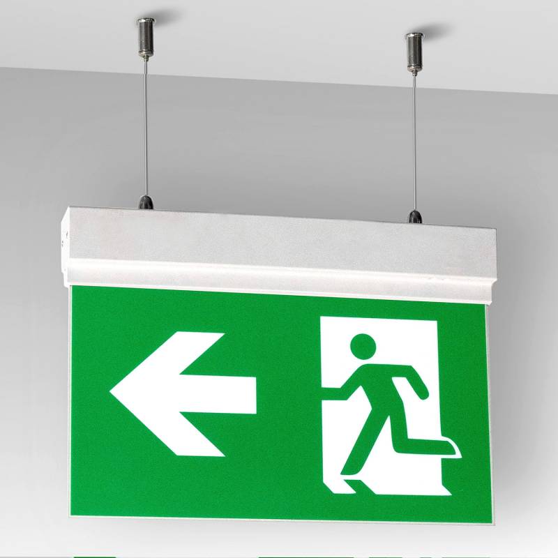 Luz de emergencia LED SIGN Suspendida SL1, Blanco frío - XauenBatt Iluminación