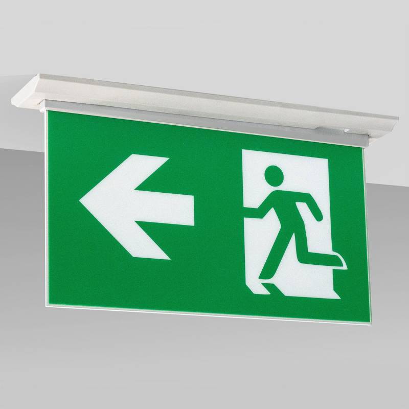 Luz de emergencia LED SIGN Empotrada SL1, Blanco frío - XauenBatt Iluminación