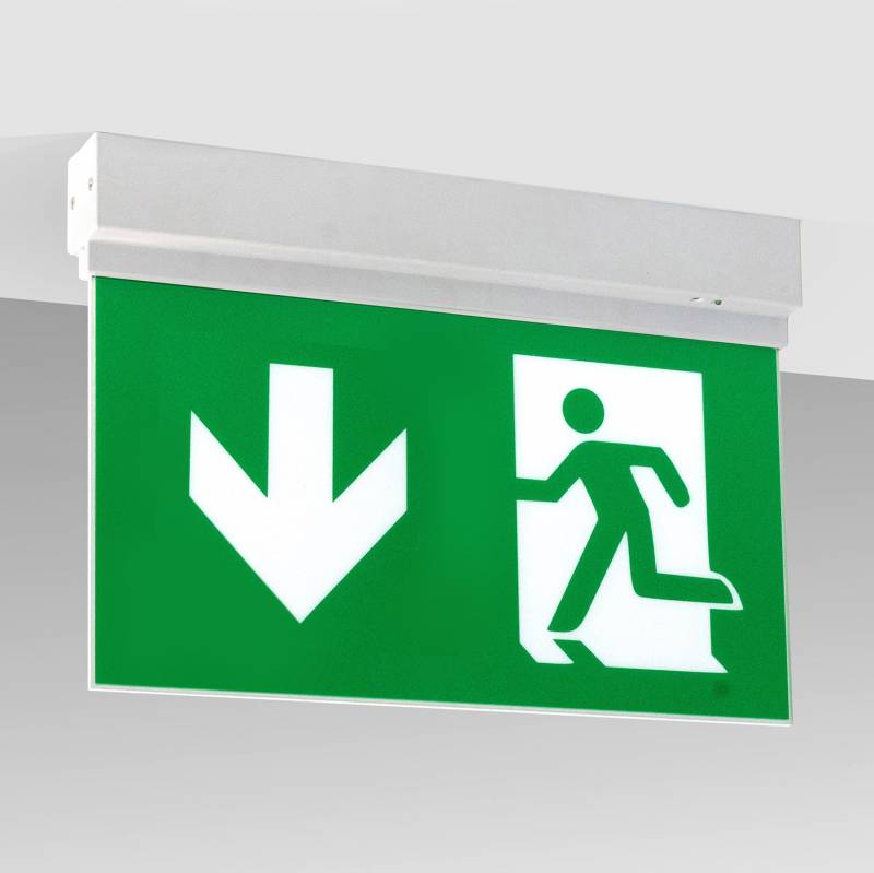 Luz de emergencia LED SIGN Superficie SL2, Blanco frío - XauenBatt Iluminación