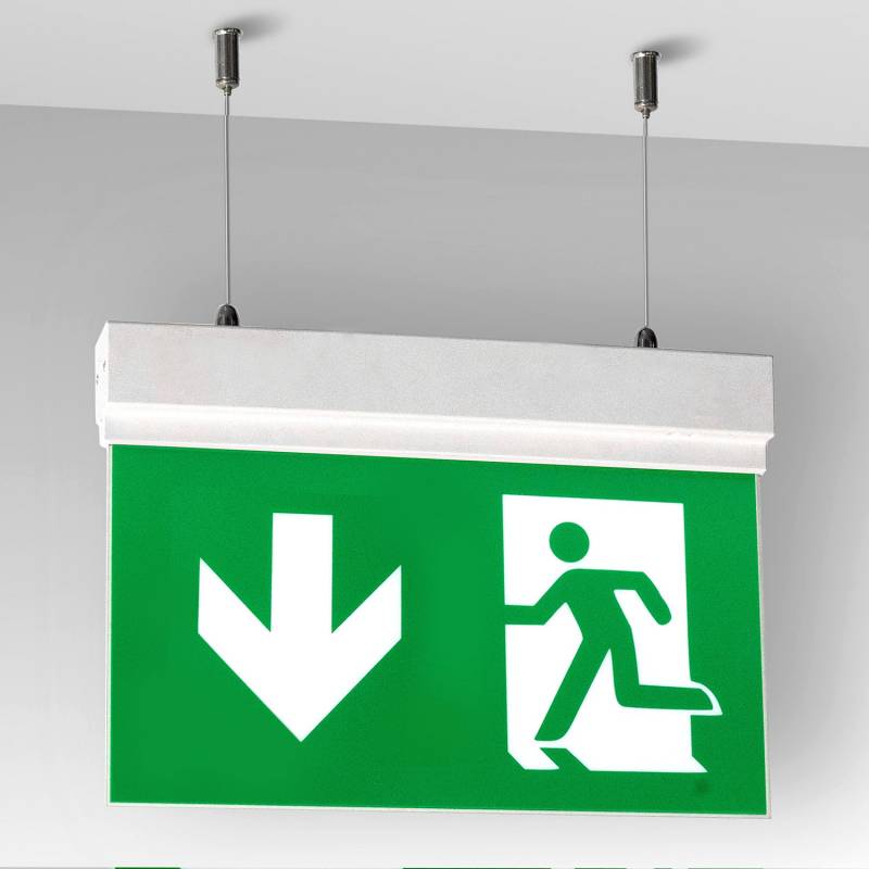 Luz de emergencia LED SIGN Suspendida SL2, Blanco frío - XauenBatt Iluminación