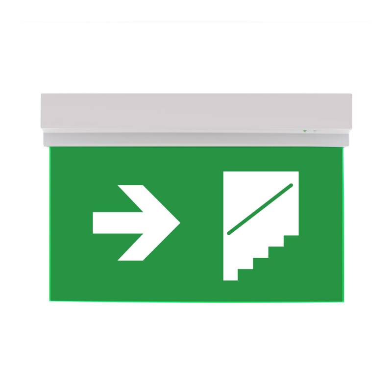 Luz de emergencia LED SIGN Superficie SL102, Blanco frío - XauenBatt Iluminación