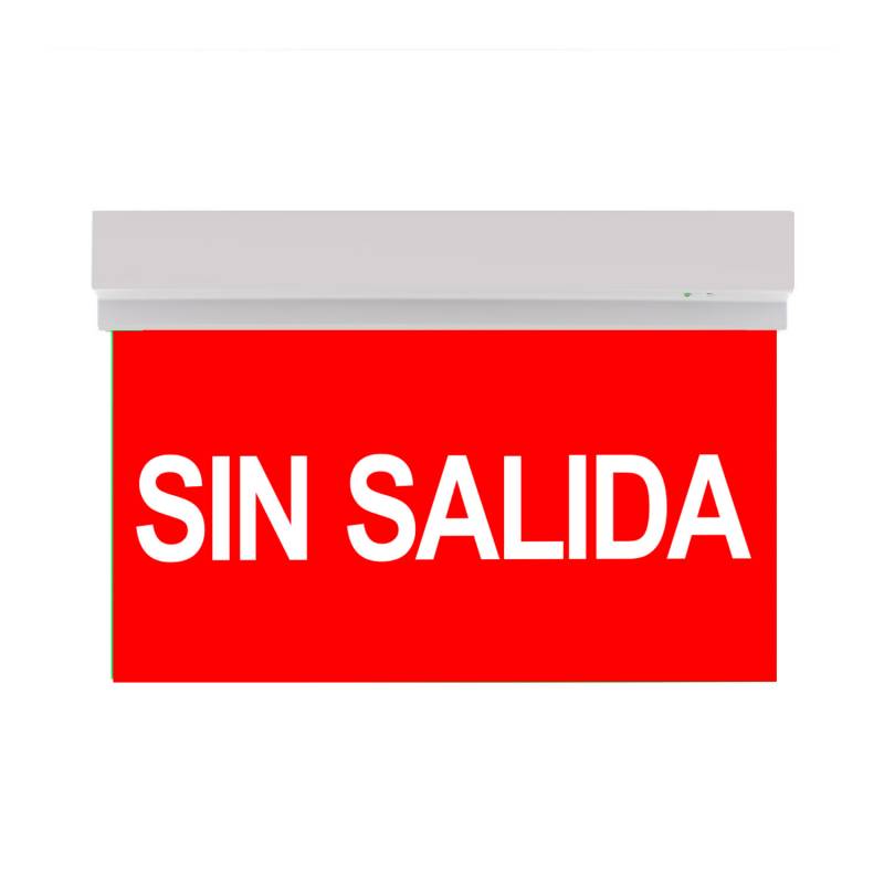 Luz de emergencia LED SIGN Superficie SL107, Blanco frío - XauenBatt Iluminación
