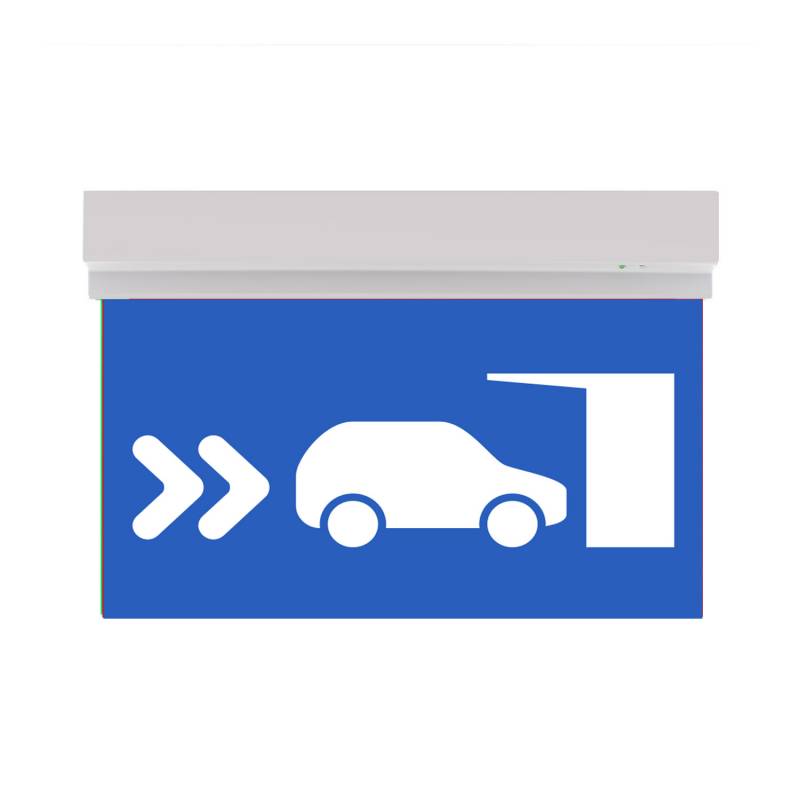 Luz de emergencia LED SIGN Superficie SL108, Blanco frío - XauenBatt Iluminación