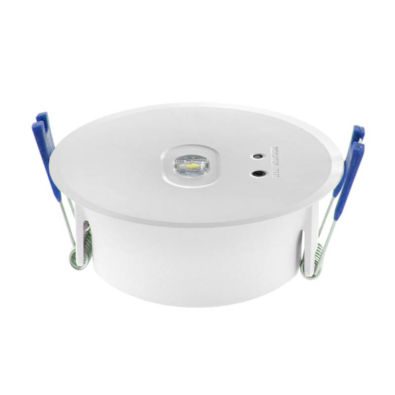 Luz de emergencia Led ZOE AUTO-TEST, Empotrado, Blanco frío - XauenBatt Iluminación