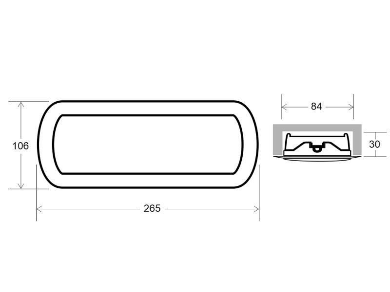 Luces de emergencia led 10170-50 esquema