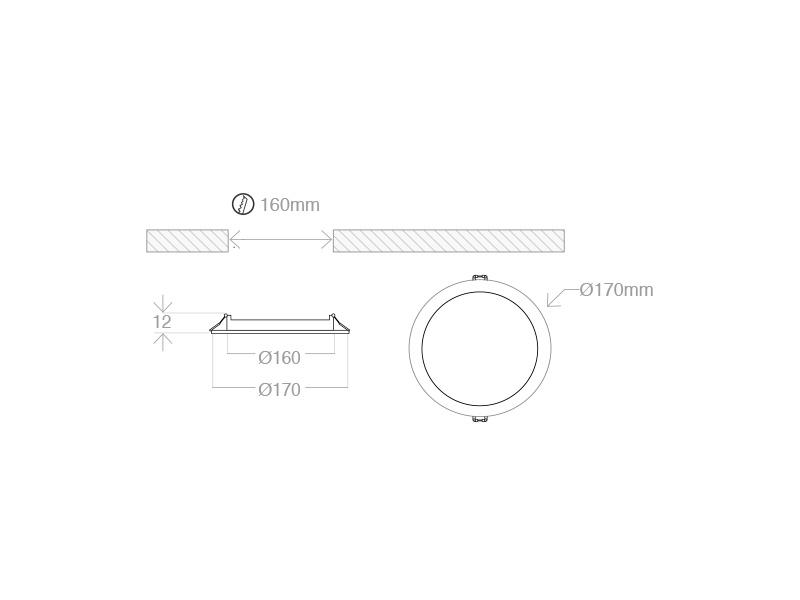Downlights led 10103-17 esquema