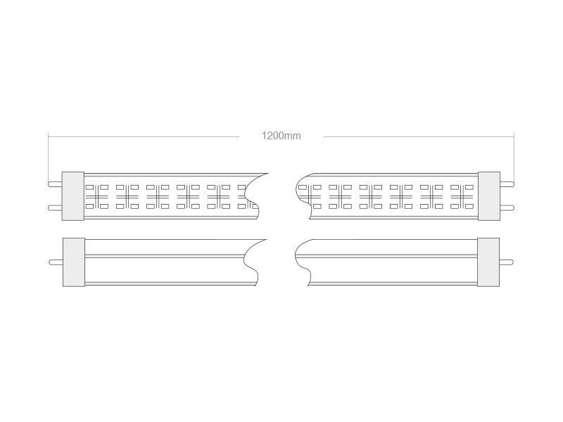 Tubos led 10191-2 esquema