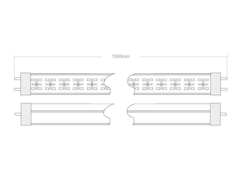Tubos led 10191-3 esquema