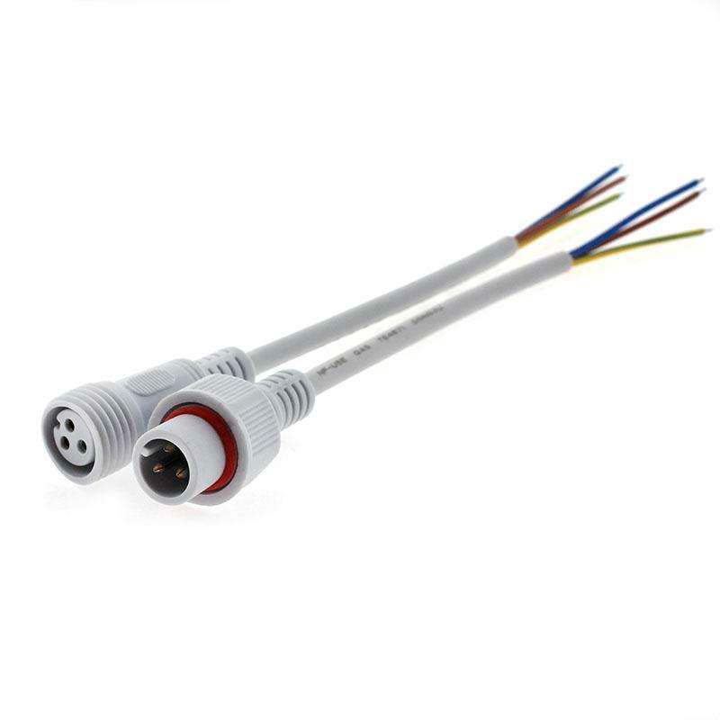 Cables conexión 3 Pinx0,5mm, 20cm, IP66, blanco - XauenBatt Iluminación
