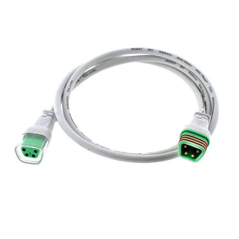 Cable extensión 4 Pinx0,5mm, 100cm, IP66, blanco - XauenBatt Iluminación
