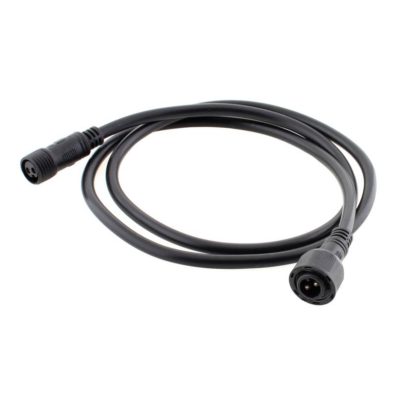 Cable extensión 2 Pinx0,75mm, 100cm, IP67, negro - XauenBatt Iluminación