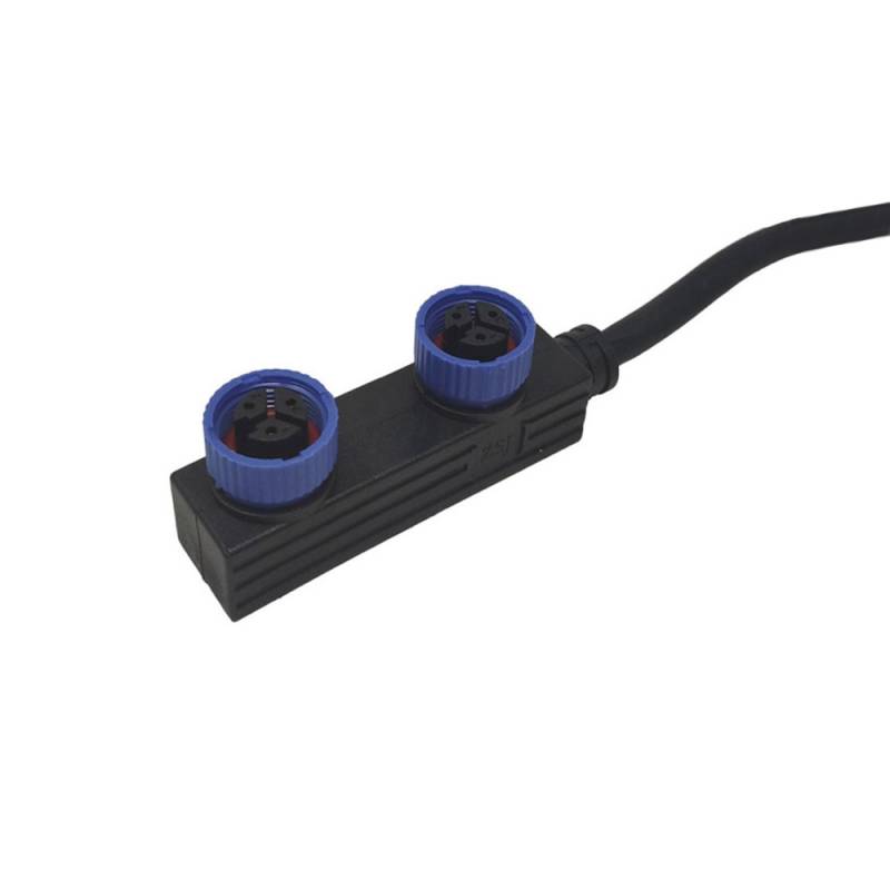Cable 2xConectores Estancos M15 de 30Cm - 3*0.75 para focos MAX - XauenBatt Iluminación