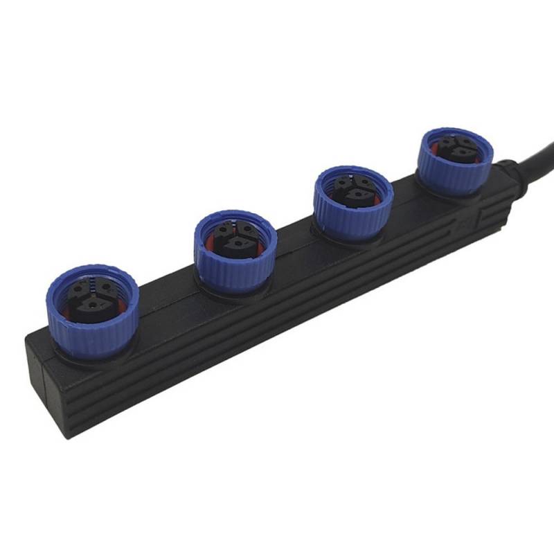 Cable 4xConectores Estancos M15 de 30Cm - 3*0.75 para focos MAX - XauenBatt Iluminación
