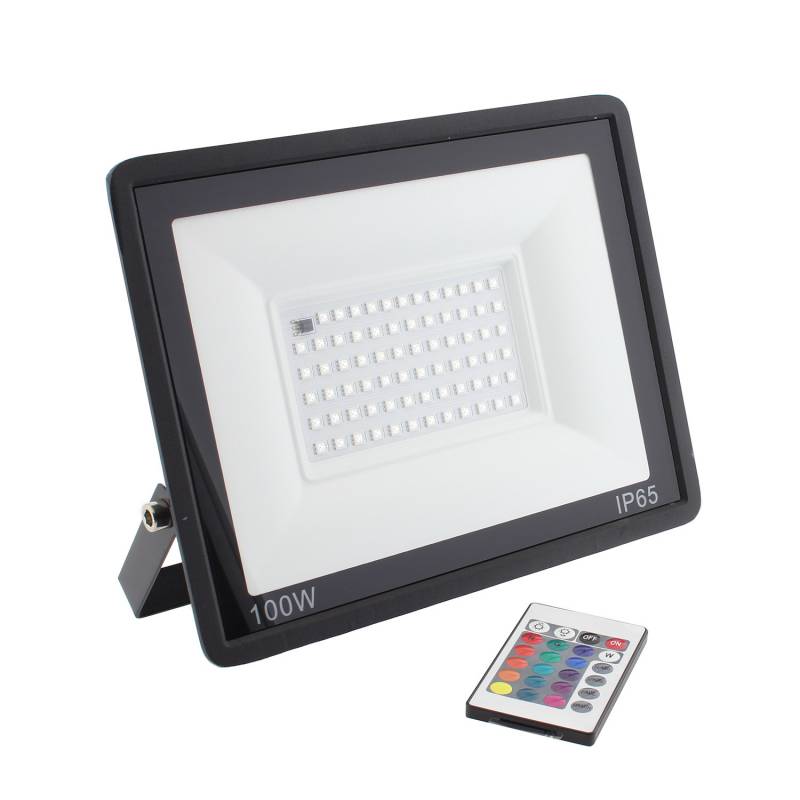 Proyector LED RGB, 100W + mando a distancia, RGB - XauenBatt Iluminación