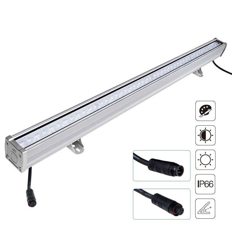 Foco lineal FOKUA LED 24W, RGB+CCT, SYS-T1, RGB + Blanco dual, regulable - XauenBatt Iluminación
