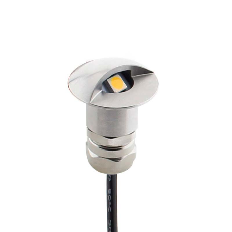 Foco POD LED 1W, IP67 Acero inox, Blanco frío - XauenBatt Iluminación