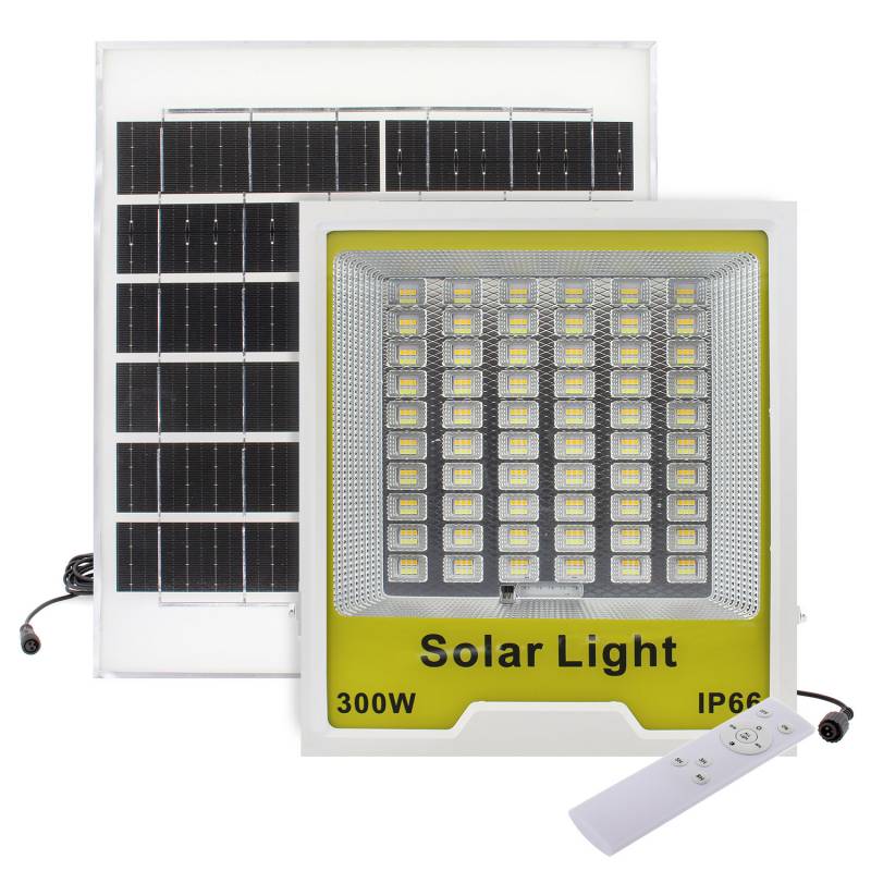 Proyector LED SOLAR CCT PRO 300W 3,2V - 20000mAH, 3000-4000-6000K - XauenBatt Iluminación