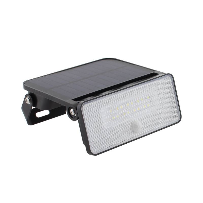 Aplique LED SOLAR TAZ 30W, sensor PIR, batería reemplazable, Litio 3,7V - 2000mAH, Blanco neutro - XauenBatt Iluminación