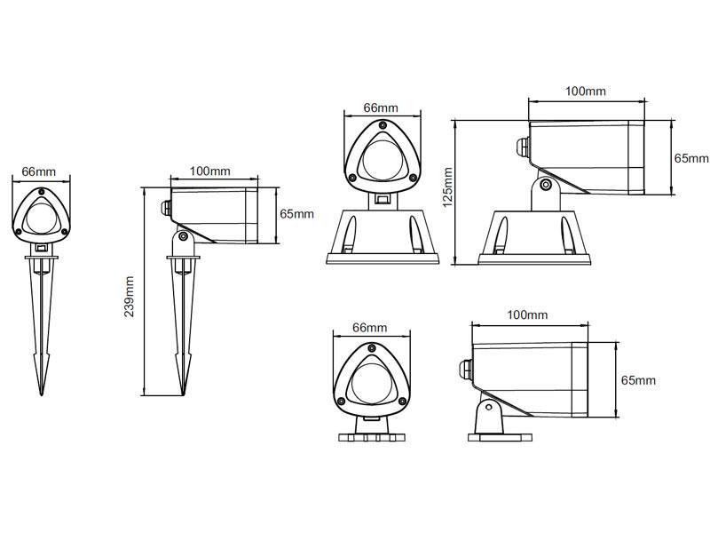 Balizas Led exterior 10214-29 esquema